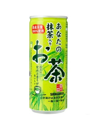 サンガリア　あなたの抹茶入りお茶　240ｍｌ缶