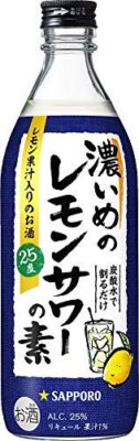 ｻｯﾎﾟﾛ濃いめのレモンサワーの素　500ｍｌ